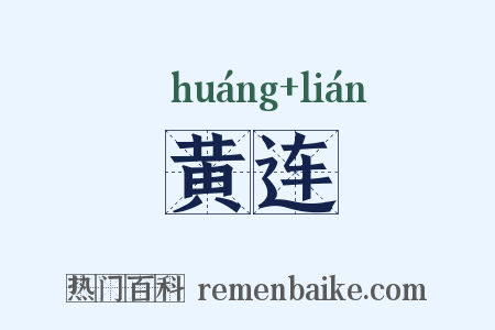 黄连是什么意思的图片